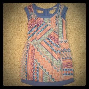 Pink Stitch open-back mini-dress